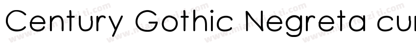 Century Gothic Negreta cursiva字体转换